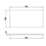 900mm Wall Hung 2 Drawer Vanity Unit Light Oak - Boston