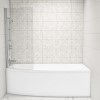Brooklyn Spacesaver Left Hand Shower Bath Suite with Addison Toilet and Basin