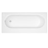 New Haven Left Hand Straight Bath with Storage and Curved Bath Screen - 1700 x 765mm