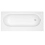 New Haven Right Hand Straight Bath with Storage and Curved Bath Screen - 1700 x 765mm