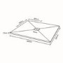 GRADE A2 - SILHOUETTE 800X800 ULTRA LOW PROFILE SQUARE TRAY