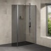 Neptune Walk In Shower Enclosure with Return Panel - 1850 x 1000mm - 8mm Smoked Glass