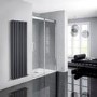1400mm Sliding Smoked Glass Shower Door  - Neptune