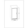 800 x 900mm Rectangular Pivot Shower Enclosure - Vega
