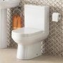 Close Coupled Toilet with Soft Close Seat - Dee
