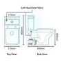 Line Traditional Close Coupled Toilet and Full Pedestal Bathroom Suite