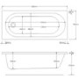 Single Ended 1500mm Bath Suite with Toilet Basin and Panels - Alton