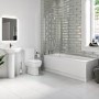 1500mm Shower Bath Suite with Toilet Basin & Panels - Alton