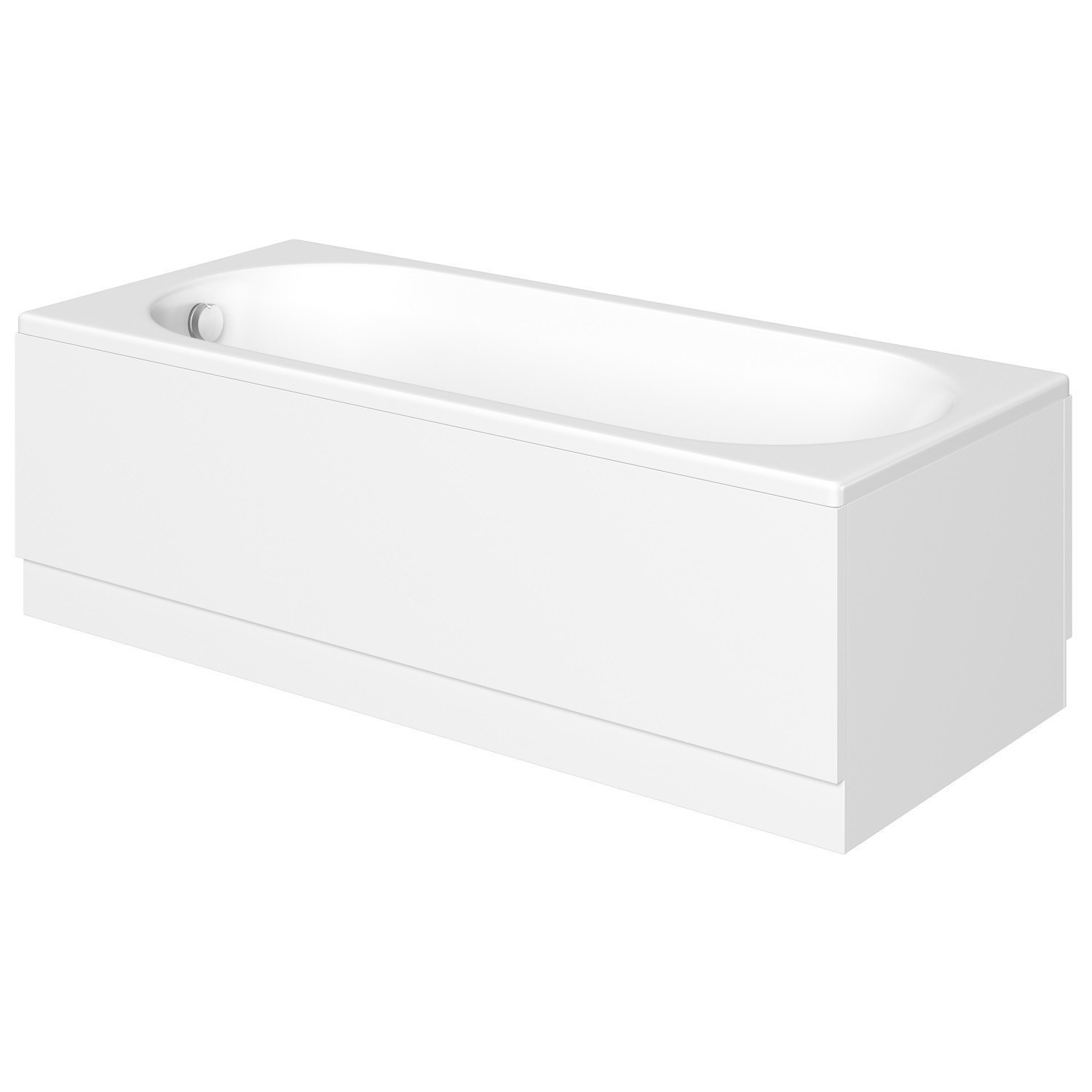 1600mm Acrylic Bath Front Panel with Plinth - Supastyle