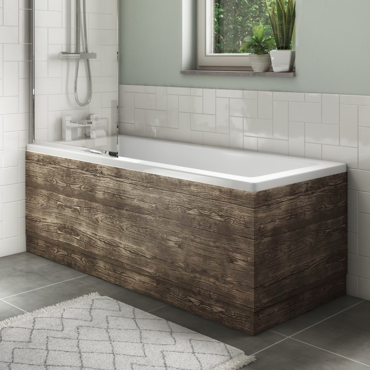 1700 Single Ended Bath +  Ashford Wood Effect Combi Unit with Tabor BTW