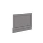 1700mm Round Single Ended Bath  & Matt Grey Bath Front & End Panel