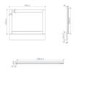 700mm Wooden Matt White Bath End Panel - Baxenden
