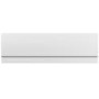 Single Ended Shower Bath with Front Panel & Chrome Bath Screen with Towel Rail 1700 x 700mm - Alton