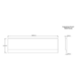 Single Ended Round Bath 1800 x 800mm with Front Panel and 1450mm Hinged Black Bath Screen - Alton