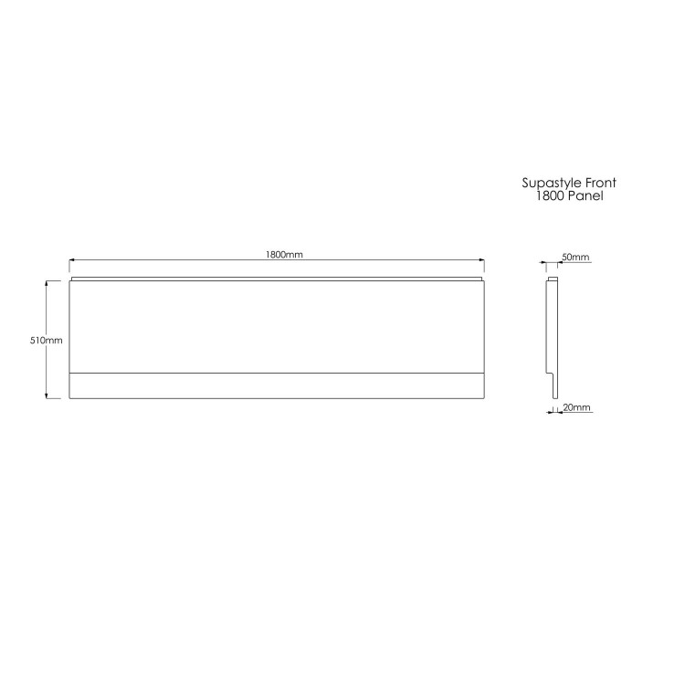 GRADE A1 - 1800 Acrylic Front Panel