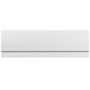 Single Ended Shower Bath with Front Panel & Brushed Brass Screen 1500 x 700mm - Rutland