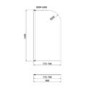 Single Ended Shower Bath with Front Panel & Hinged Chrome Bath Screen 1500 x 700mm - Rutland