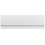 Single Ended Shower Bath with Front Panel & Chrome Bath Screen with Towel Rail 1700 x 700mm - Rutland