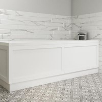 1800mm Wooden Matt White Bath Front Panel - Baxenden 1800mm Wooden Matt White Bath Front Panel - Baxenden