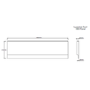 Rutland Single Ended Square Bath with Front Panel & Black Grid Screen - Right Hand  1800 x 800