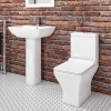 Burford Straight Shower Bath and Austin Toilet and Basin Suite