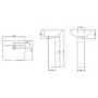Burford Straight Shower Bath and Austin Toilet and Basin Suite