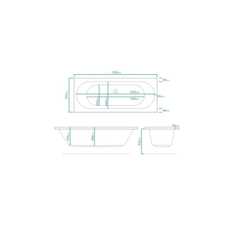 Agora Left Hand and Burford Shower Bath Furniture Suite
