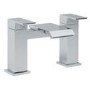 1700 x 750 Chiltern Double Ended Square Bath with Front Panel and Aqua Bath Filler