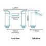 1700 x 750 Chiltern Double Ended Square Bath with Front Panel and Aqua Bath Filler