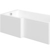 Lomax Left Hand L Shape Bath with Front Panel and Screen - 1500 x 850mm