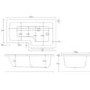 1500mm Left Hand Shower Bath Suite with Toilet Basin & Panels - Lomax