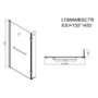 Lomax 1500 x 850 L Shaped Shower Bath Right Hand with Front Panel & Matt Black Bath Screen with Towel Rail