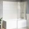 1500mm Right Hand Shower Bath Suite with Toilet Basin &amp; Panels - Lomax