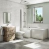 1700mm L Shaped Bath Suite with 600mm Vanity Unit with Basin &amp; Toilet - Left Hand - Ashford