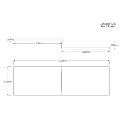 L Shape Shower Bath Right Hand with Front Panel & Chrome Bath Screen with Towel Rail 1700 x 850mm - Lomax