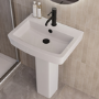 1700mm Right Hand Black Shower Bath Suite with Toilet Basin & Panels - Lomax