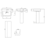 1700mm Right Hand Black Shower Bath Suite with Toilet Basin & Panels - Lomax