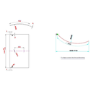 P Shape Shower Bath Right Hand with Front Panel & Chrome Bath Screen 1700 x 850mm - Portland
