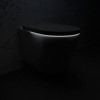 Wall Hung Smart Bidet Japanese Toilet &amp; Grohe Frame Cistern and Chrome Flush Plate - Purificare
