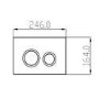 Wall Hung Smart Bidet Japanese Toilet & Frame Cistern and Chrome Flush Plate - Purificare