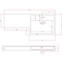 1200mm White Toilet and Sink Unit Right Hand with Smart Bidet Toilet - Agora