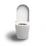 1200mm White Toilet and Sink Unit Right Hand with Smart Bidet Toilet - Agora