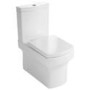 Close Coupled Toilet and White Gloss Basin Vanity Unit Cloakroom Suite - Ashford