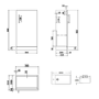 Close Coupled Toilet and White Gloss Basin Vanity Unit Cloakroom Suite - Ashford