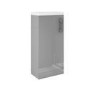 400mm Grey Cloakroom Freestanding Vanity Unit with Basin and Chrome Handle - Ashford