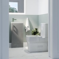 Cloakroom Suite with Grey Vanity Unit Small Basin & Close Coupled Toilet - Ashford Cloakroom Suite with Grey Vanity Unit Small Basin & Close Coupled Toilet - Ashford