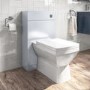 500mm White Back to Wall Toilet Unit and chrome fittings - Ashford