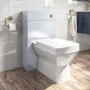 500mm White Back to Wall Toilet Unit and brass fittings - Ashford
