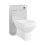 500mm Grey Back to Wall Toilet Unit and chrome fittings - Ashford