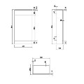 500mm Grey Back to Wall Toilet Unit and chrome fittings - Ashford